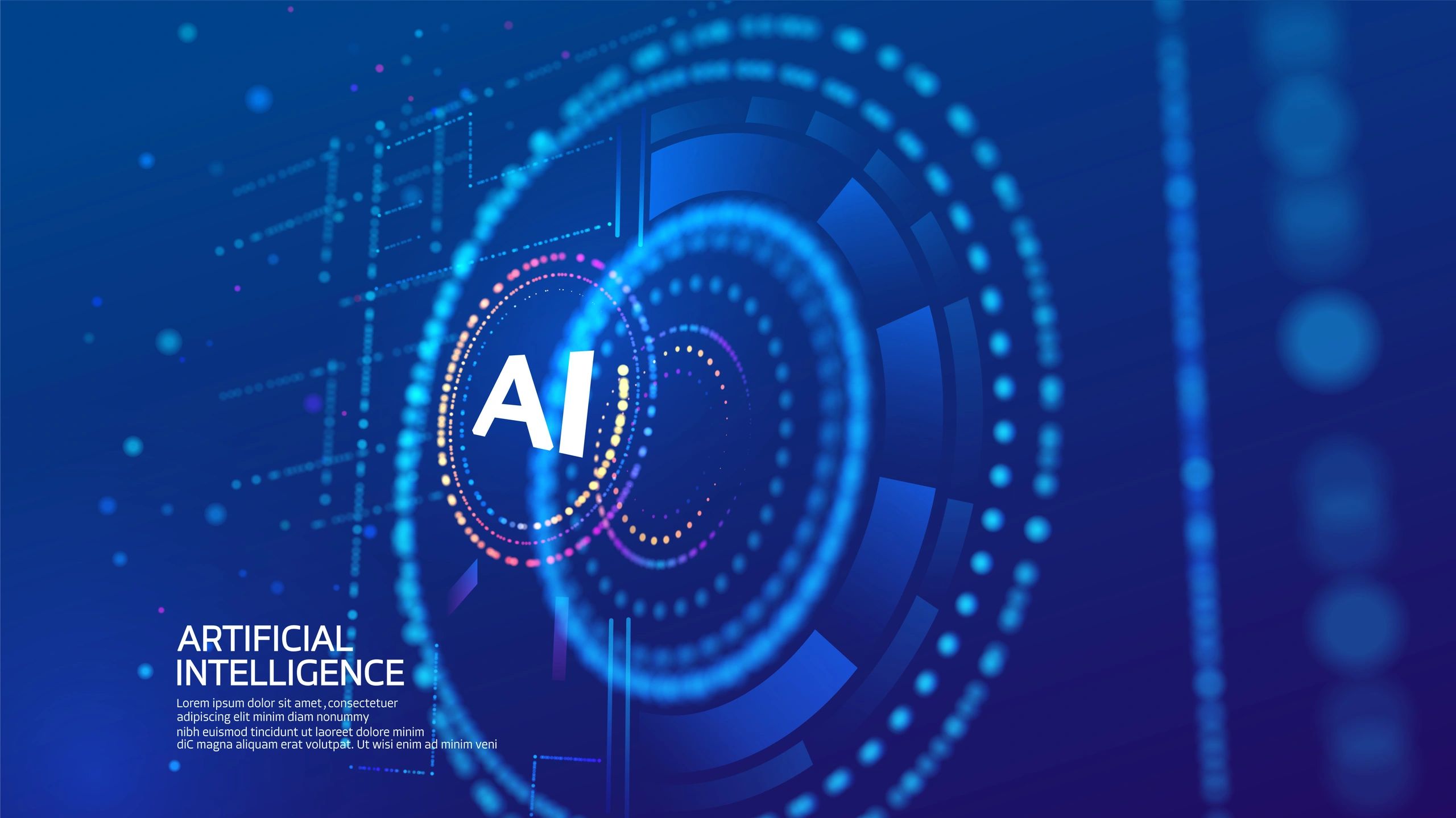 Futuristic AI interface representing governed and monitored agent systems